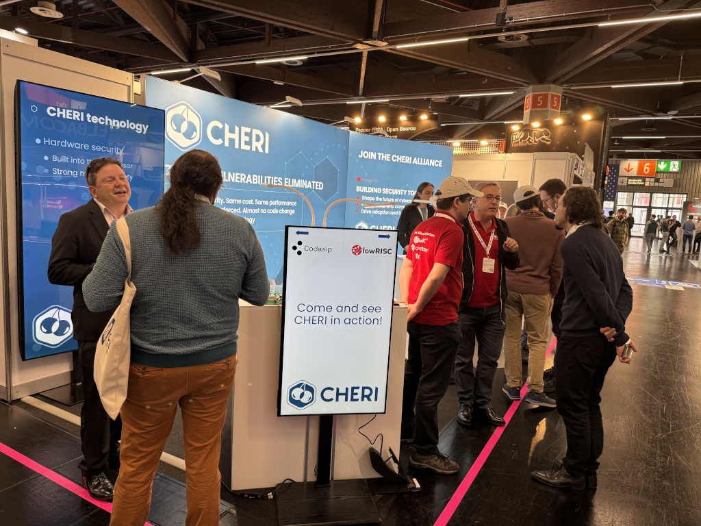 The CHERI Alliance booth at Embedded World - 1