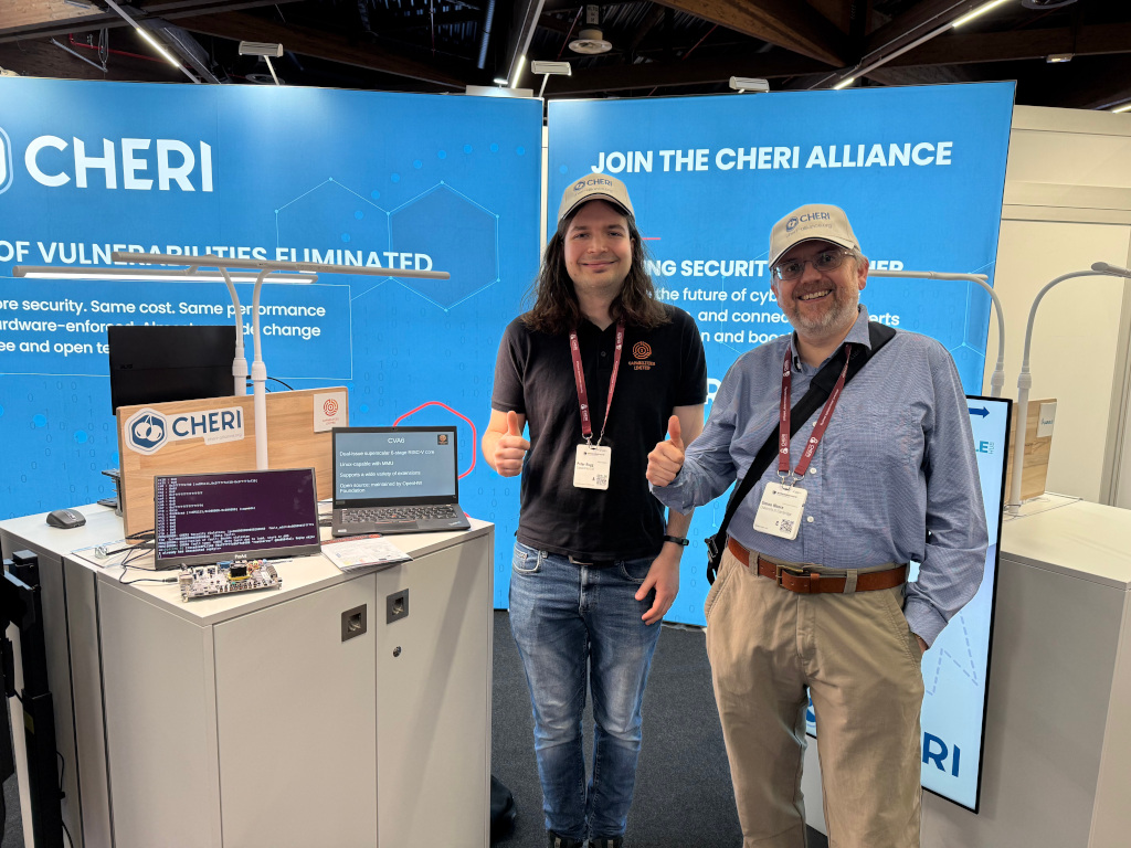The CHERI Alliance booth at Embedded World - 3